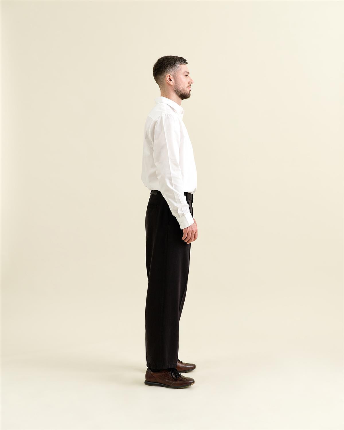 Tencel Taperd Barrel Leg Stoffhose Modell: Lumen