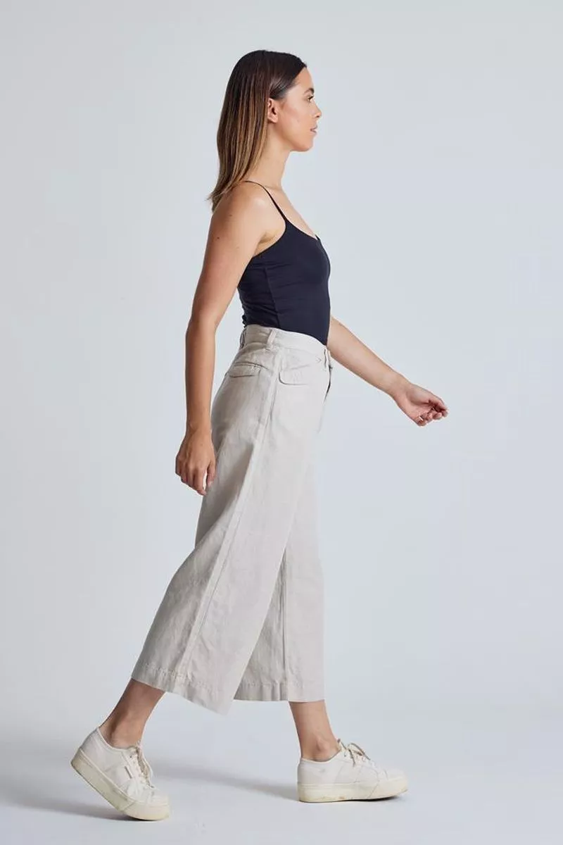 Leinen-Baumwoll Culotte Modell: Betty