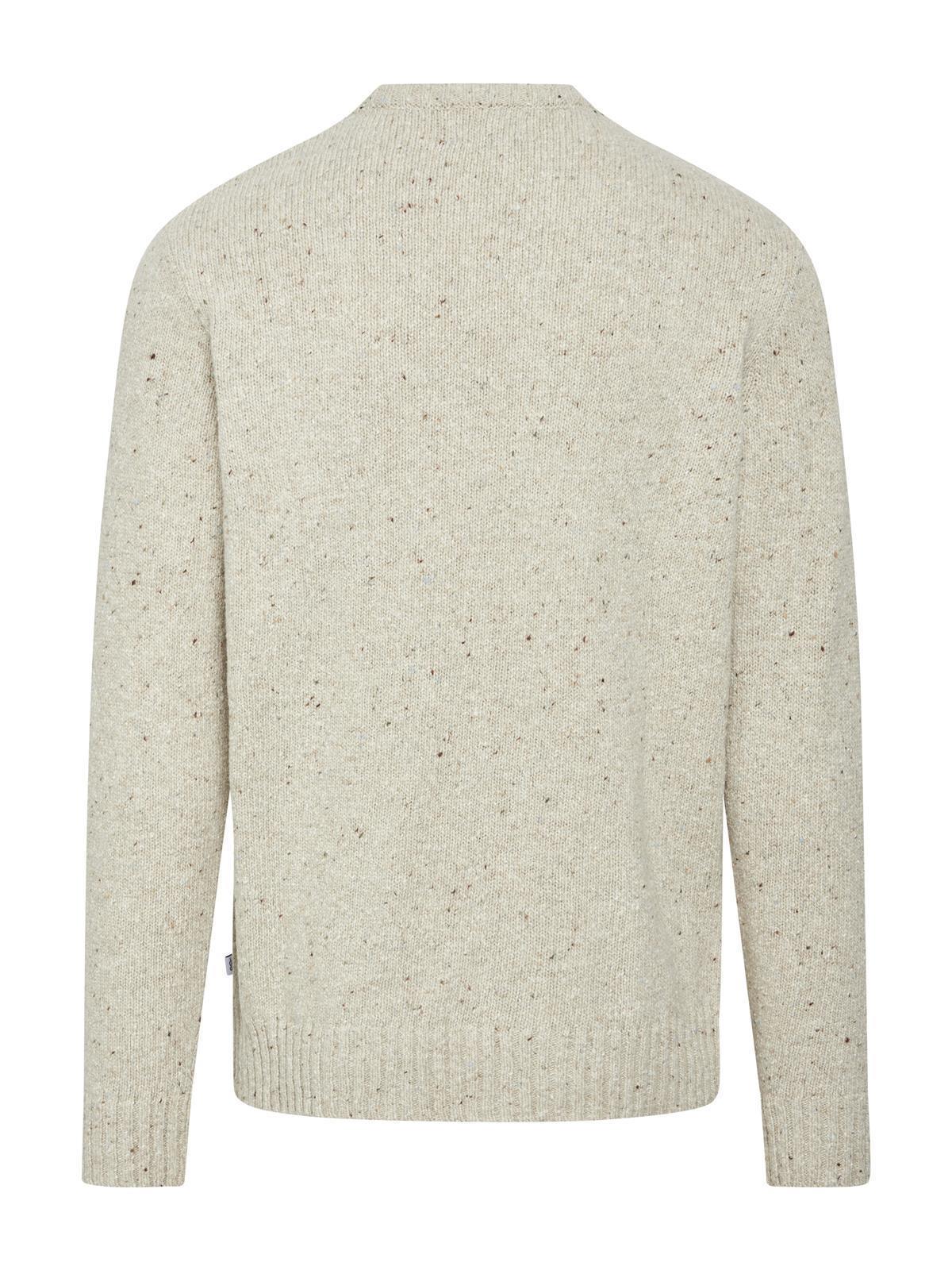 Melierter Woll-Strickpullover Modell: Aage