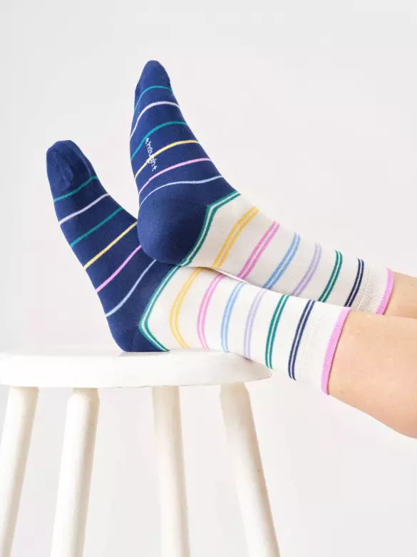 Socken Modell: Block Stripes