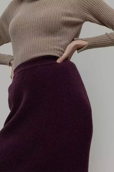 Woll Rippstrick-Rock Modell: Pamela