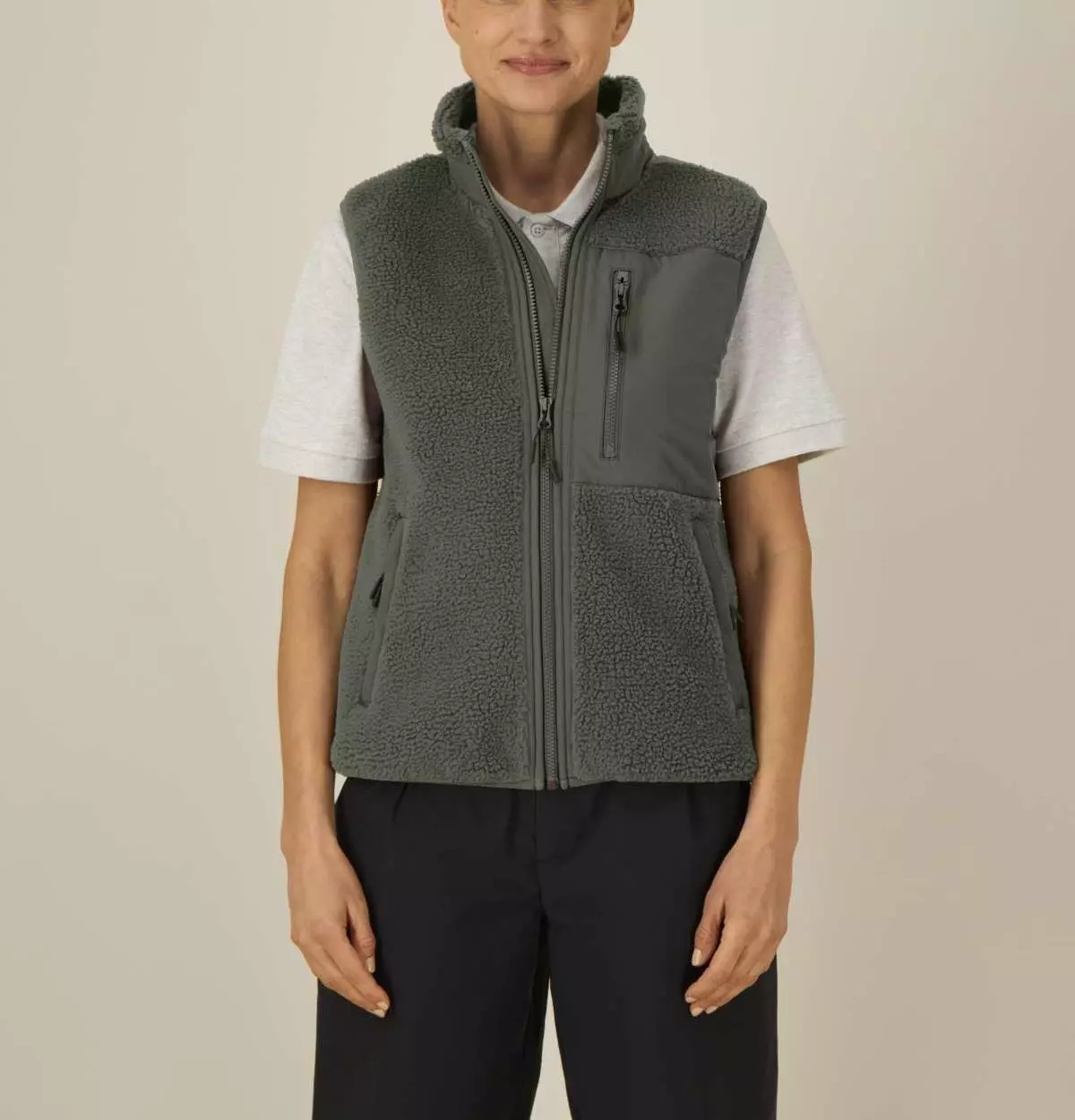 SFM6_STJU249_C223 Fleece-Weste Modell: Lin