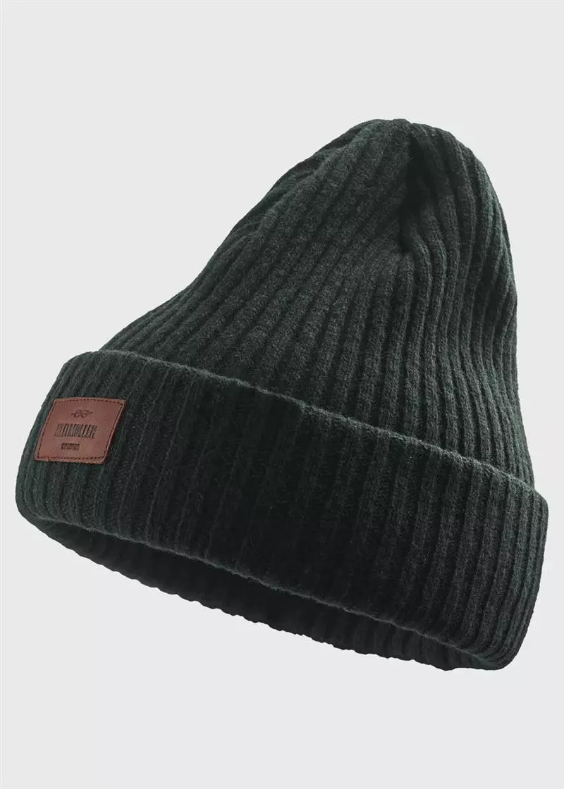 Heavy Rib Beanie Merinowolle