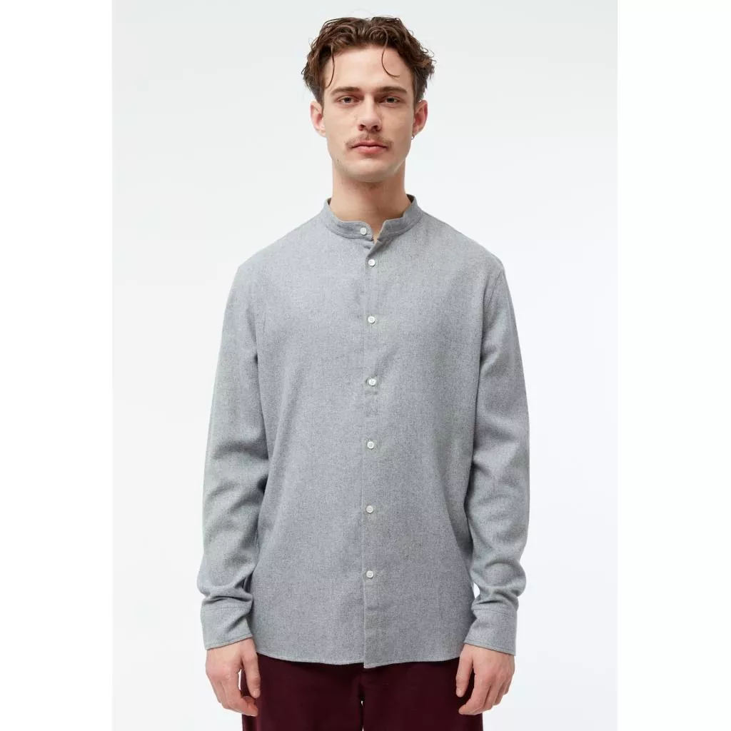 Flanell Stehkragenhemd Modell: Wes