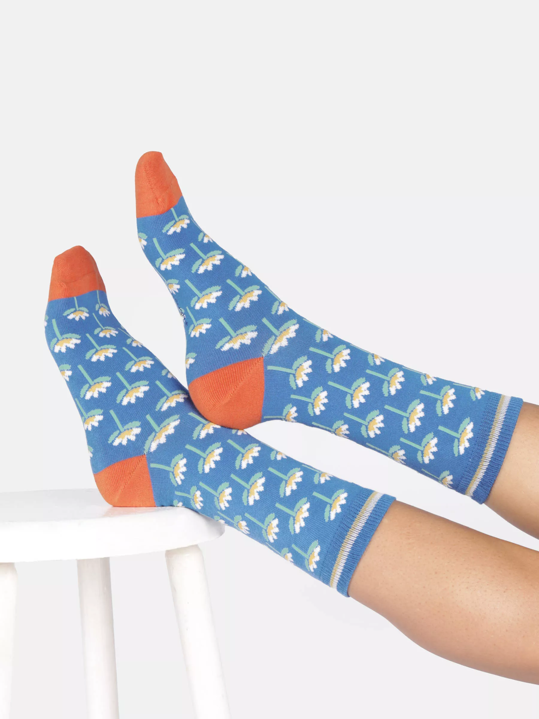 Socken Modell: Floral Tile