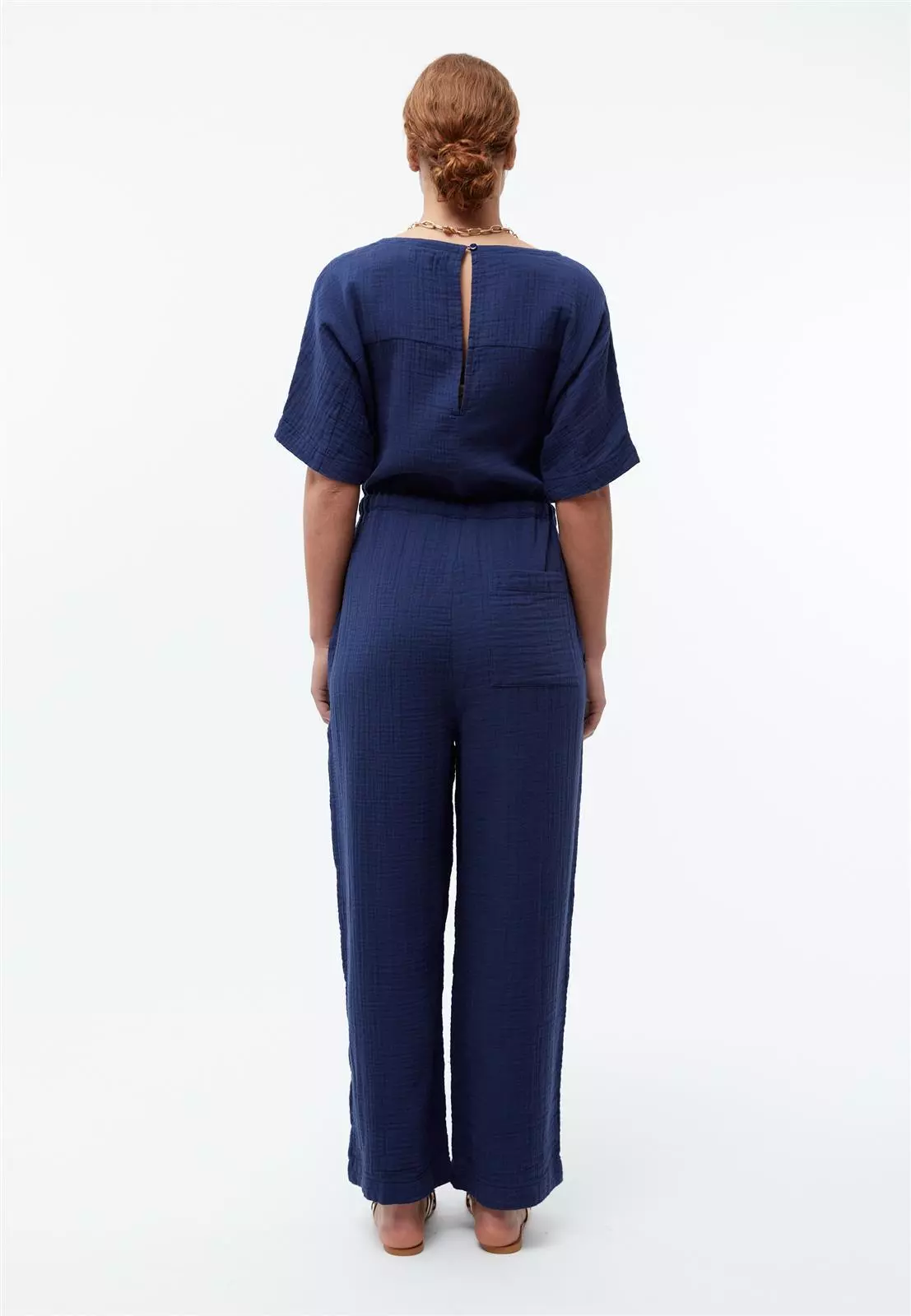 Musselin-Jumpsuit Modell: Kayla GOTS
