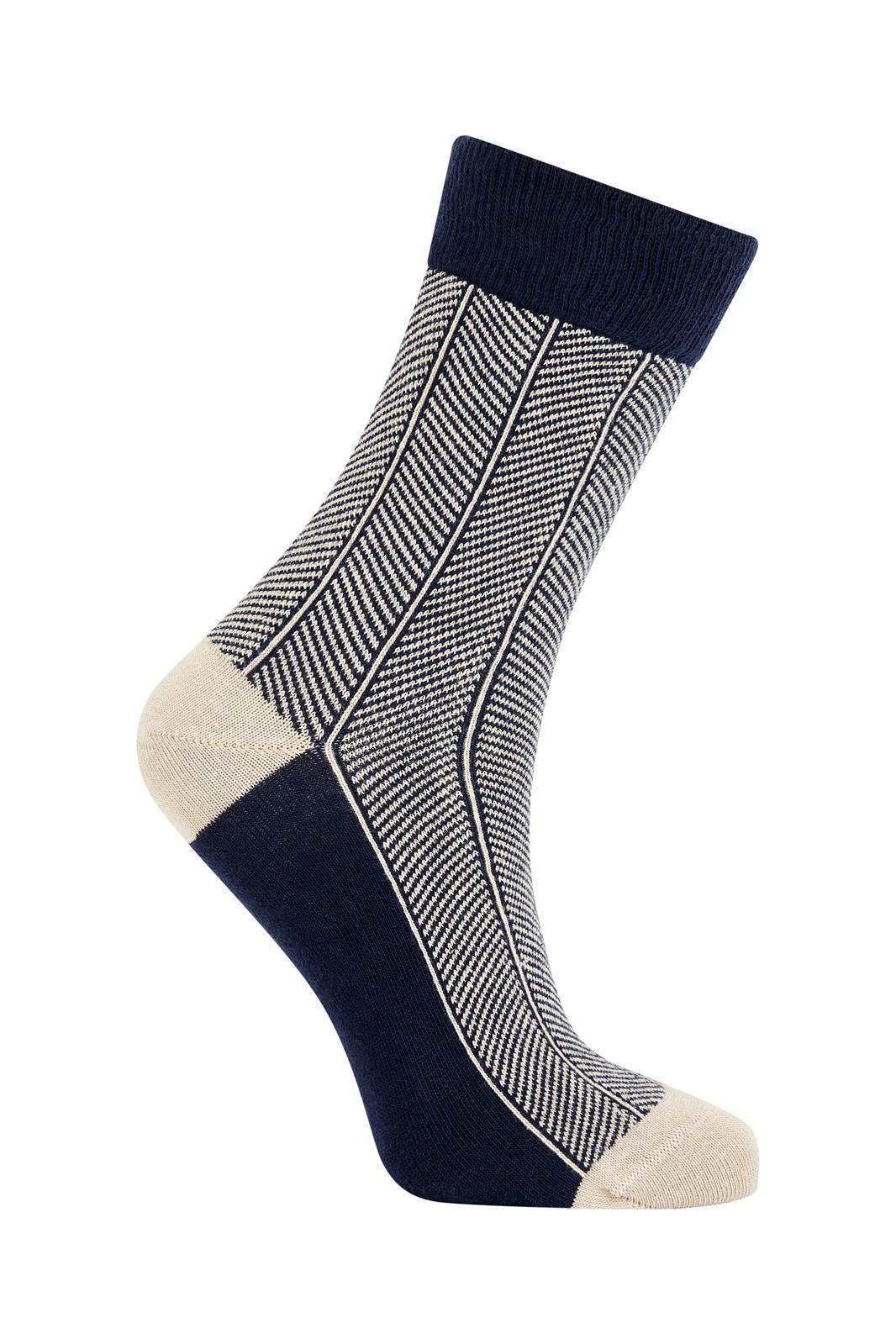 Socken Modell: Herringbone