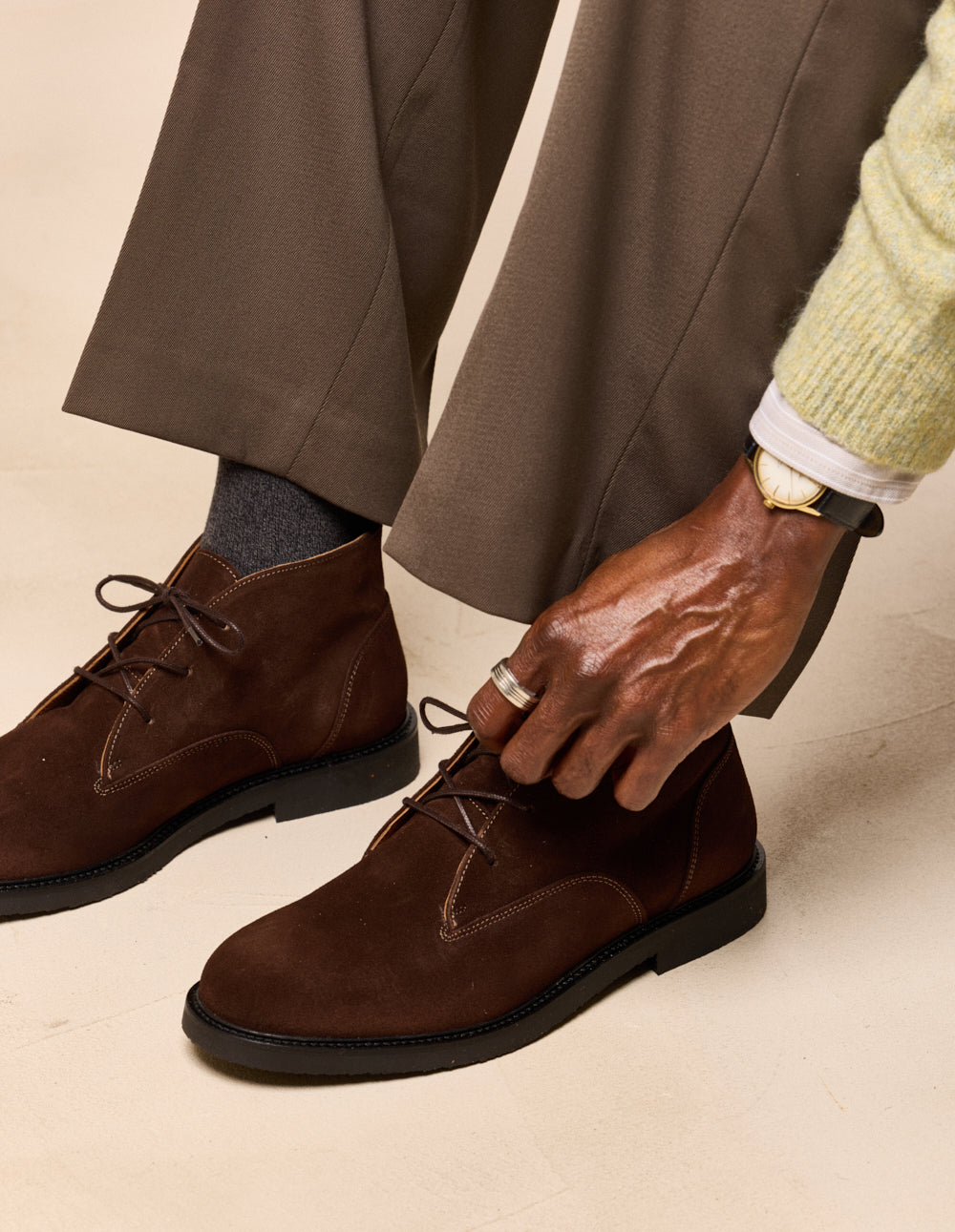 Velour Ankle Boot Modell: Mazio