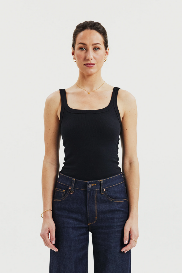 Top Modell: Singlet Ribbed GOTS