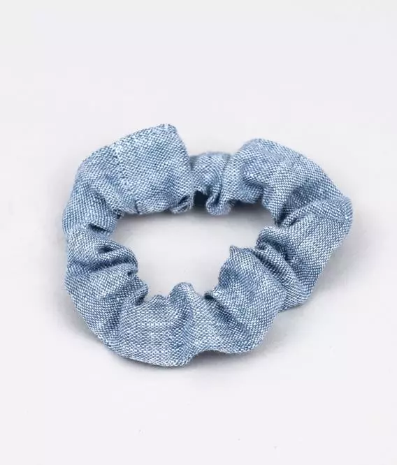 Haargummi Scrunchie Leinen