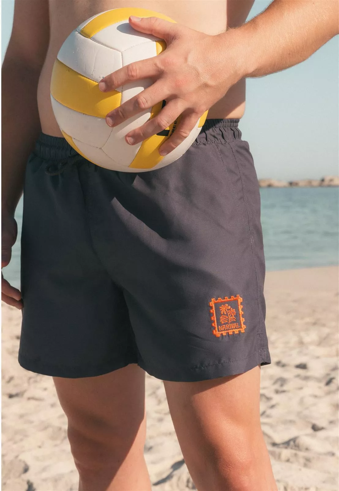 Badehose mit kleinem Motiv