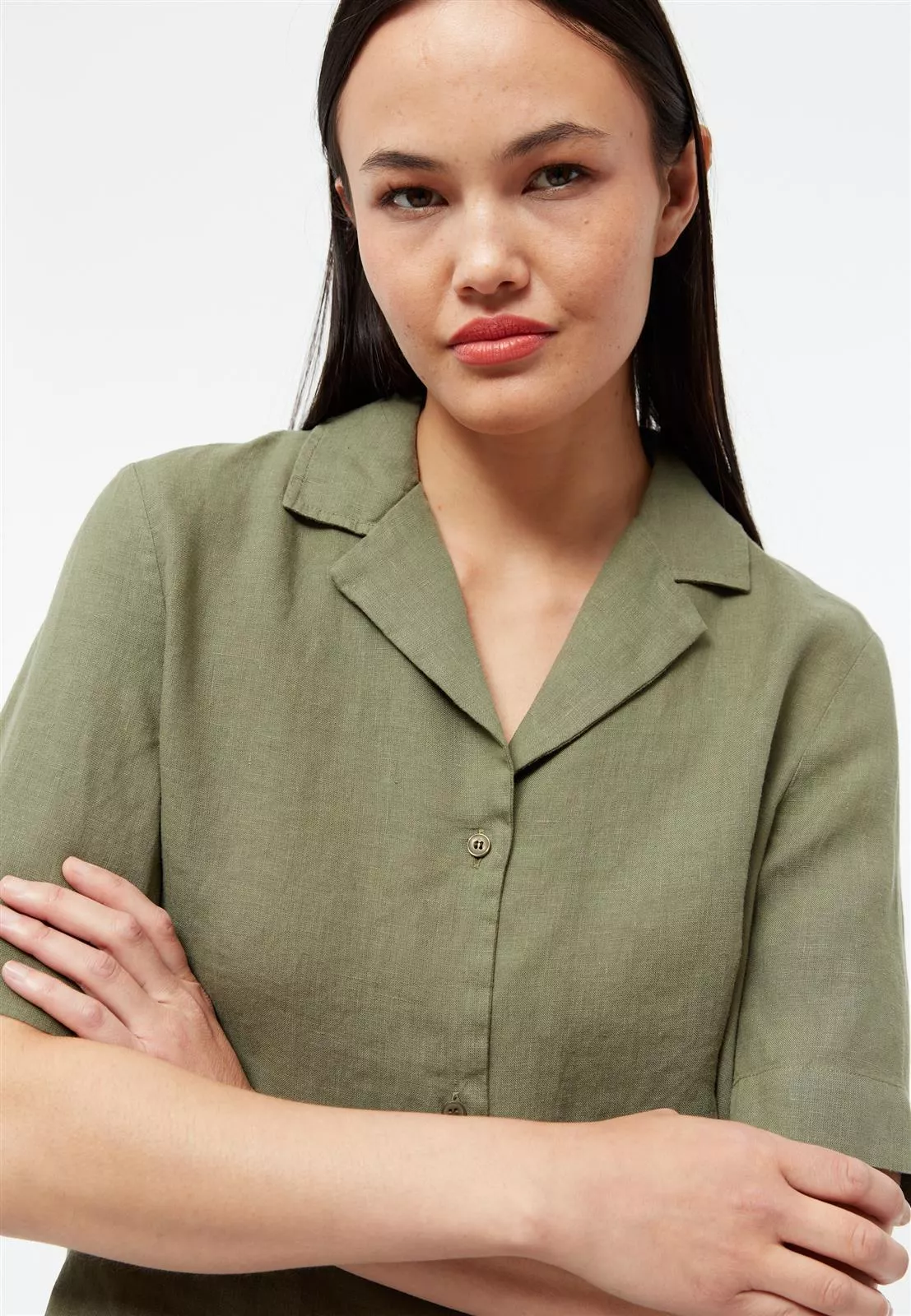 Leinen Bluse Modell: Carol