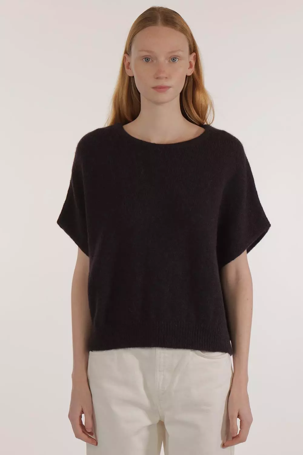 721 EGGPL FACE Alpaka Strickpullunder Modell: Aube