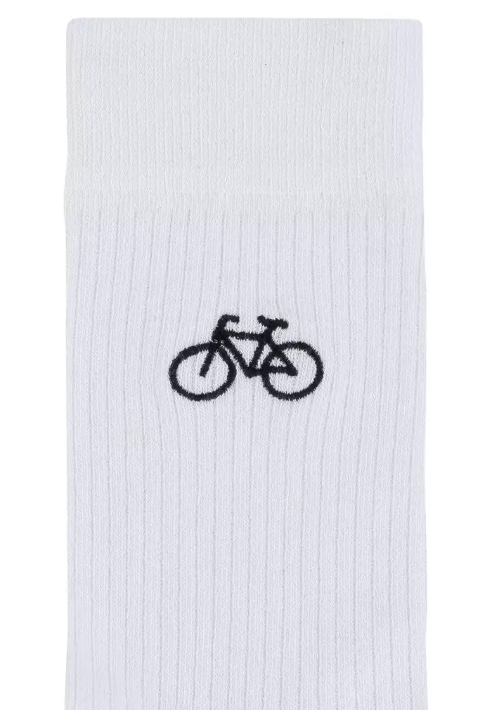 Gerippte Socken mit Stickerei, 1er Pack