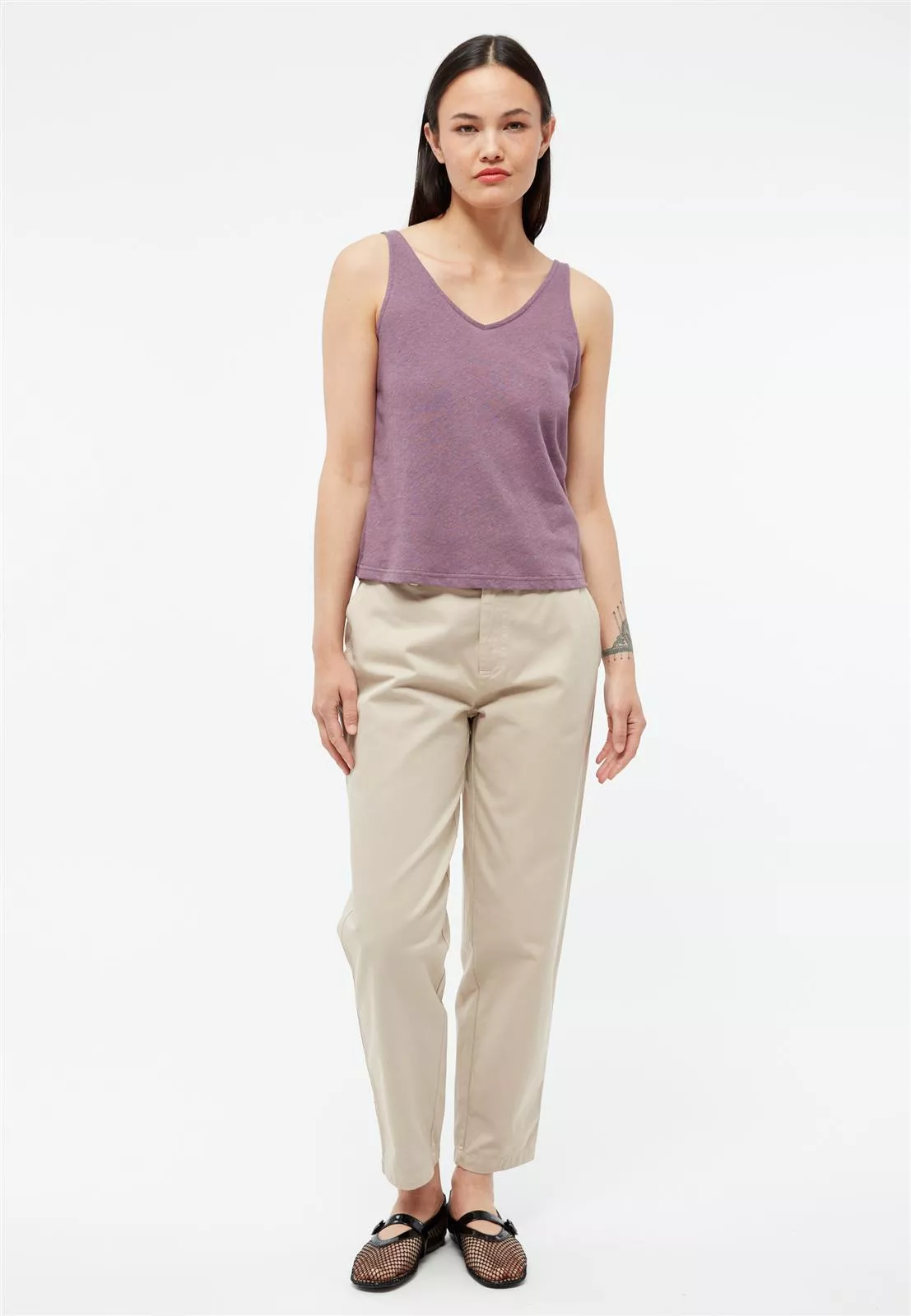 Leinen Top Modell: Jette