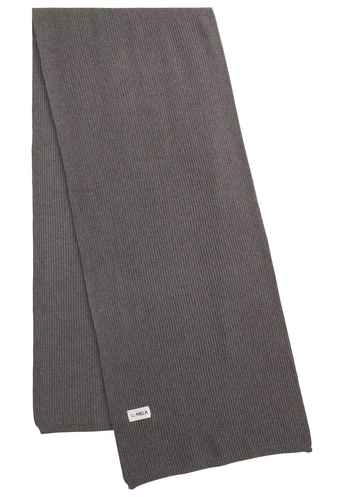 Unisex-Rib-Knit-Scarf-NAGNA_bear-blend_01.jpg Rippstrick-Schal Modell: Nagna GOTS