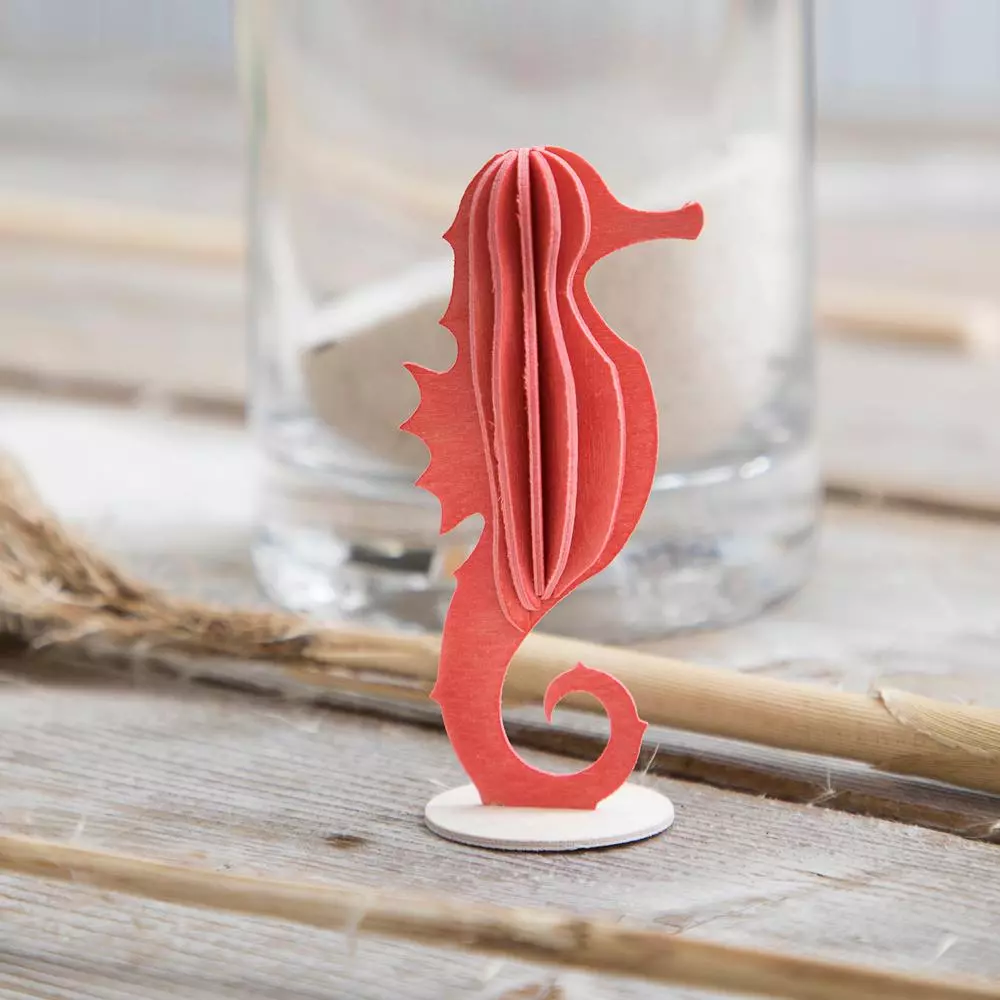 Holzdekoration Modell: Seahorse 8cm