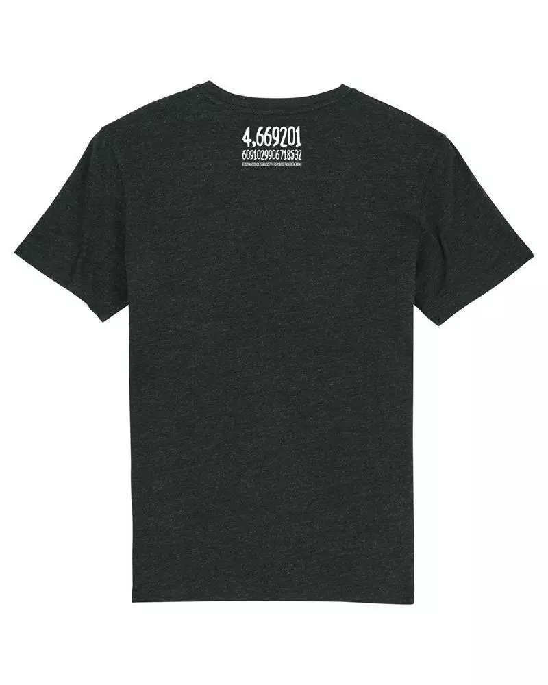 Mat1 Back Creator Heather Black Denim Mathematik T-Shirt Bifurkation
