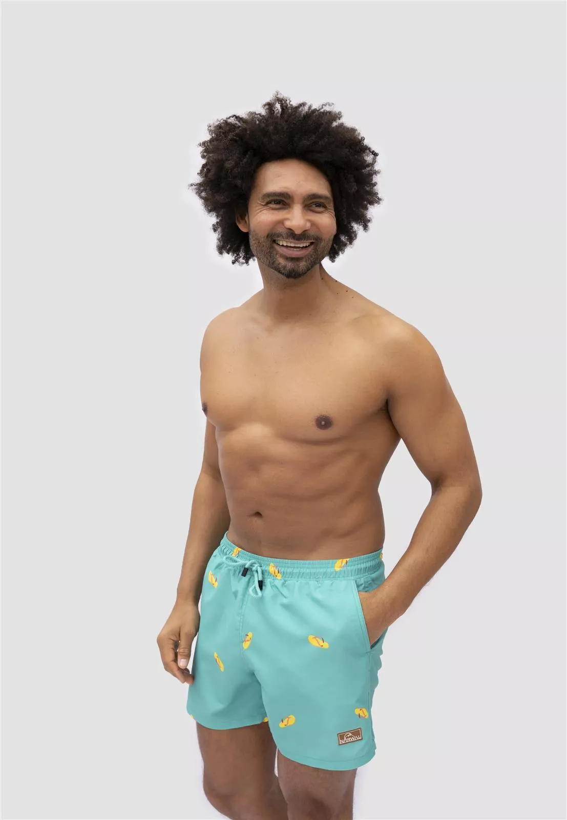 Nachhaltige Badehose mit Print