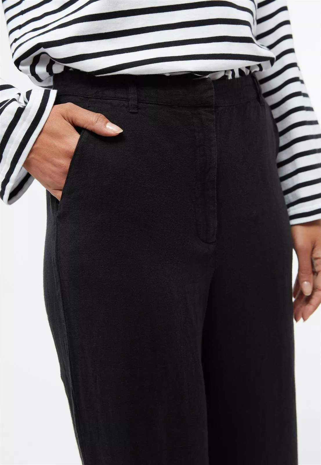 Wide Leg Leinen-Hose Modell: Beatrice