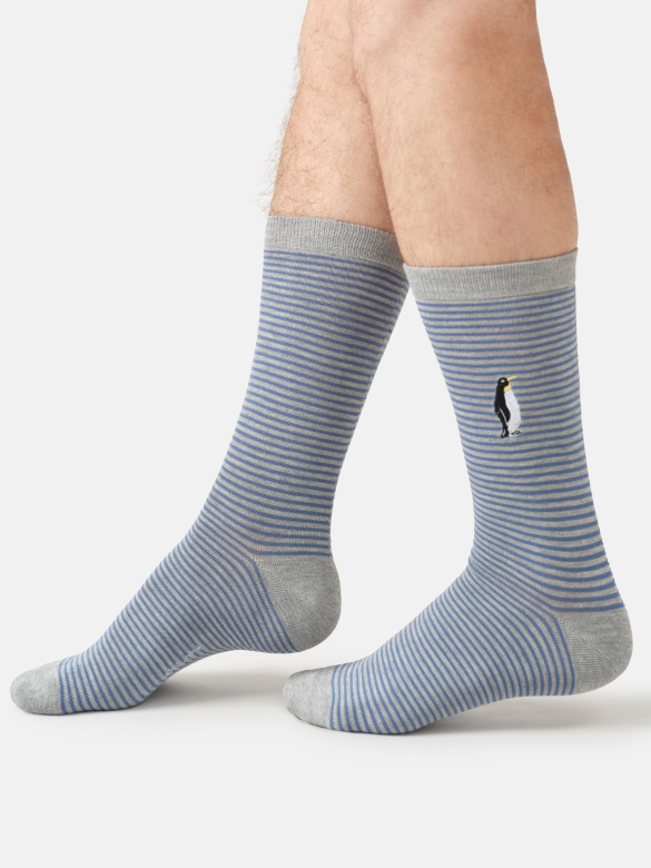 Socken Modell: Emroidered Penguin