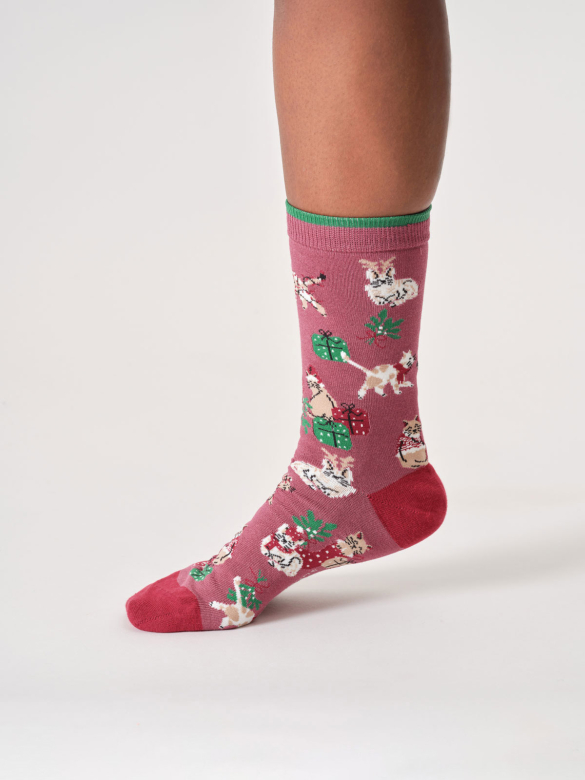 Socken Modell: Christmas Pet