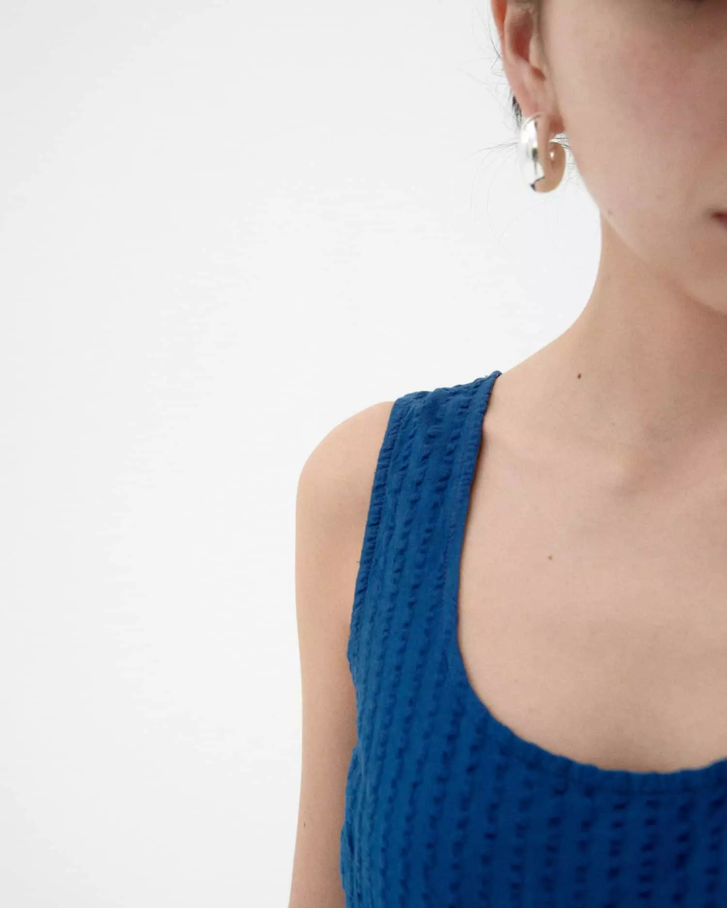 Seersucker Jumpsuit Modell: Rafelesia