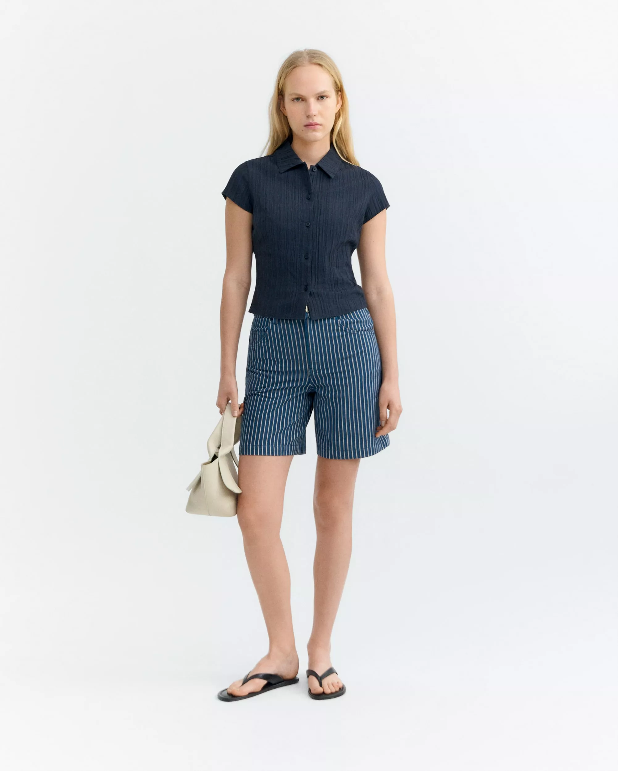 Streifen Jeansshorts Modell: Luisa