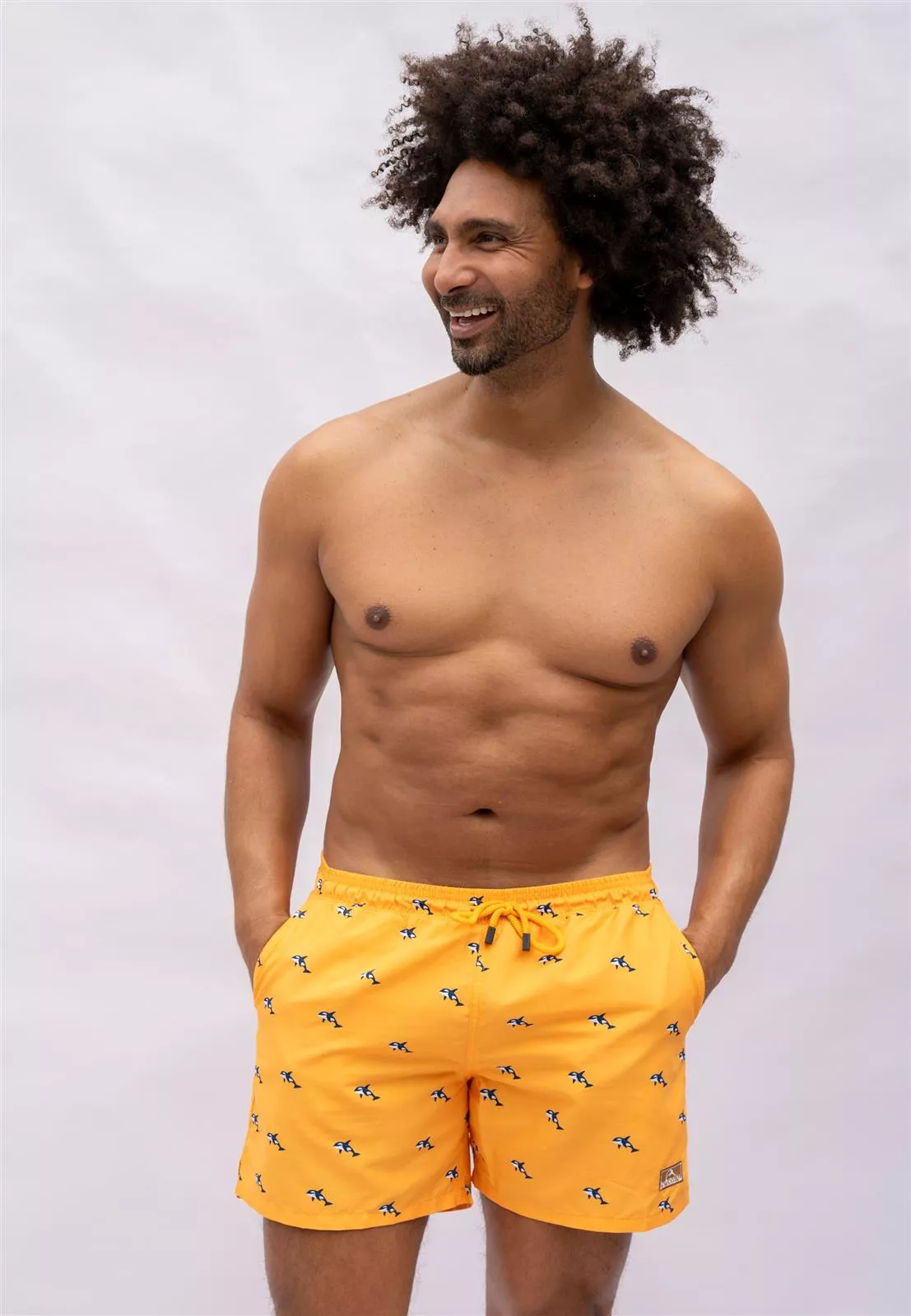 Nachhaltige Badehose mit Print