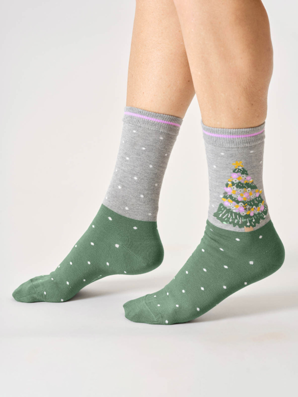 Socken Modell: Christmas Tree