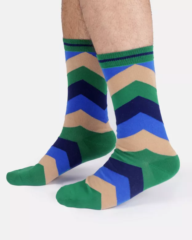 Socken Modell: Zic Zac Stripe
