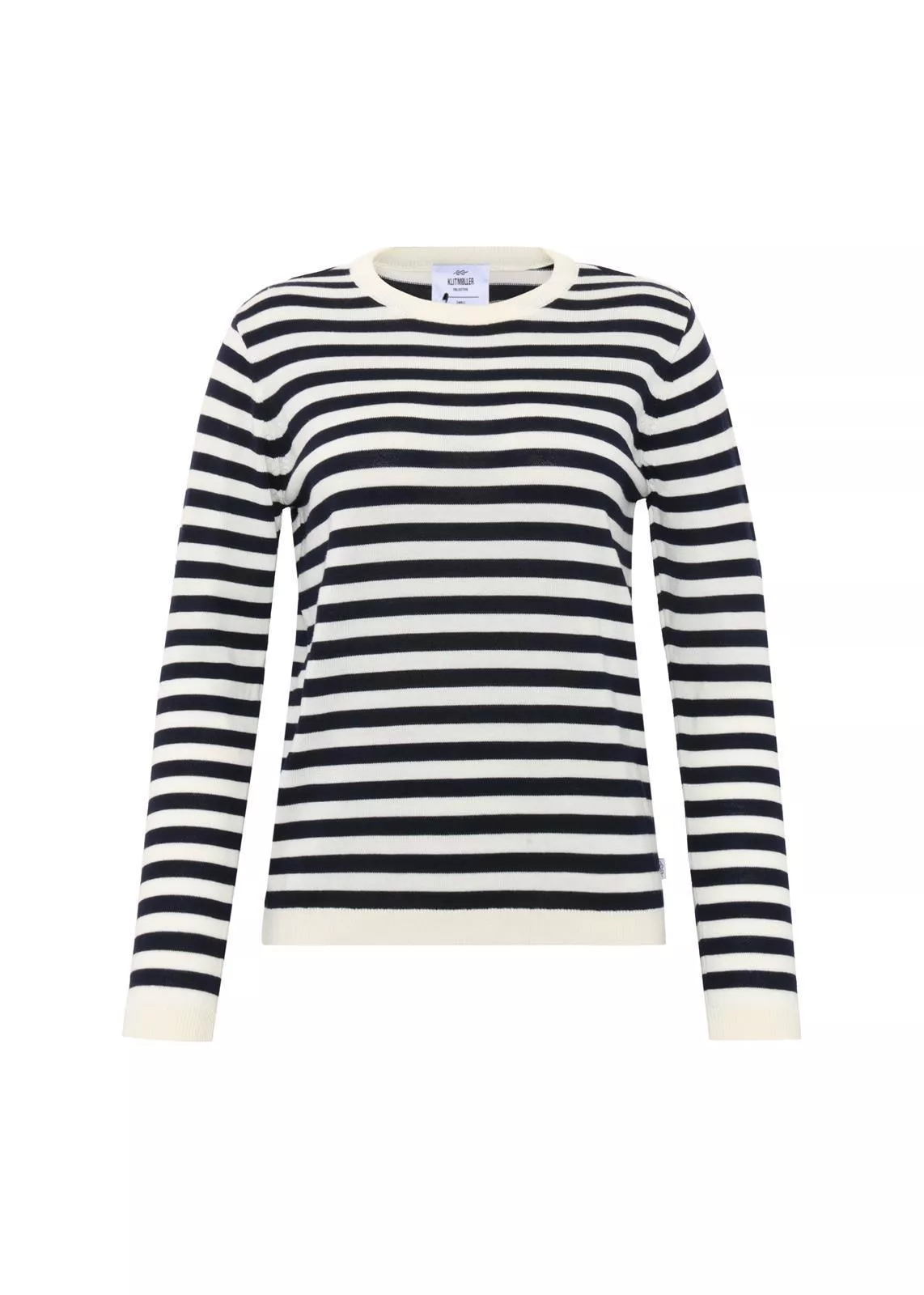 Merino Streifen-Pullover