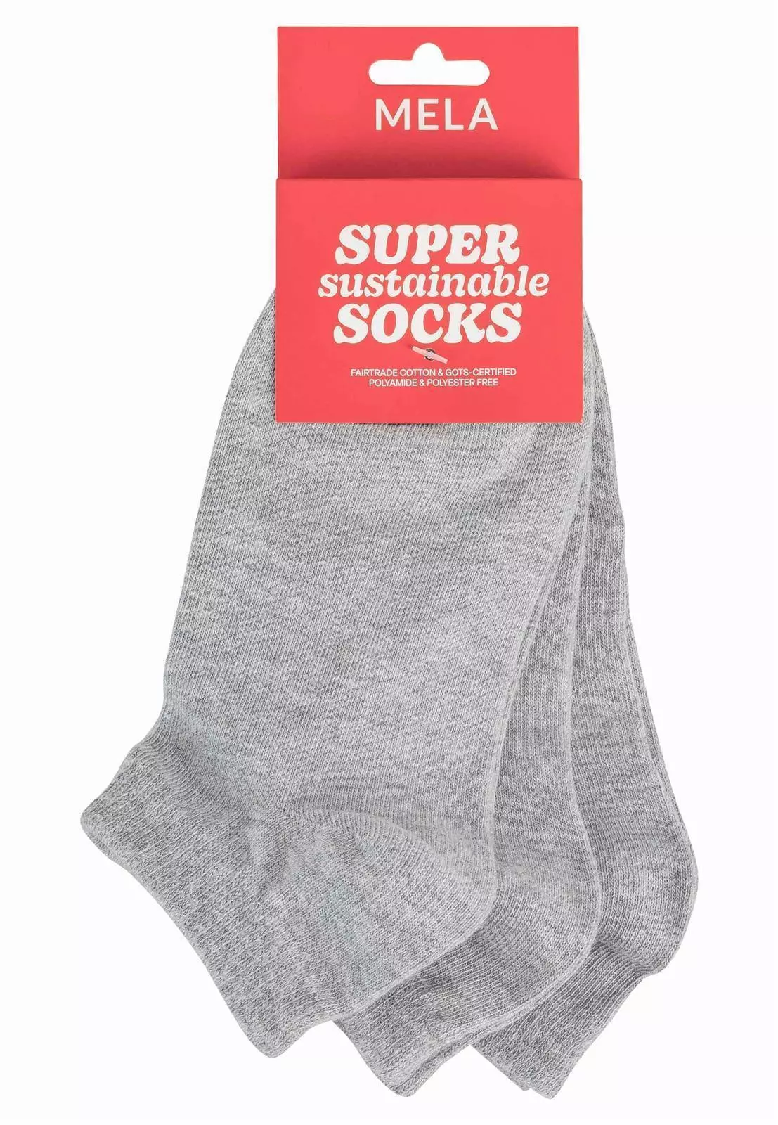 Sneakersocken GOTS, 3er Pack