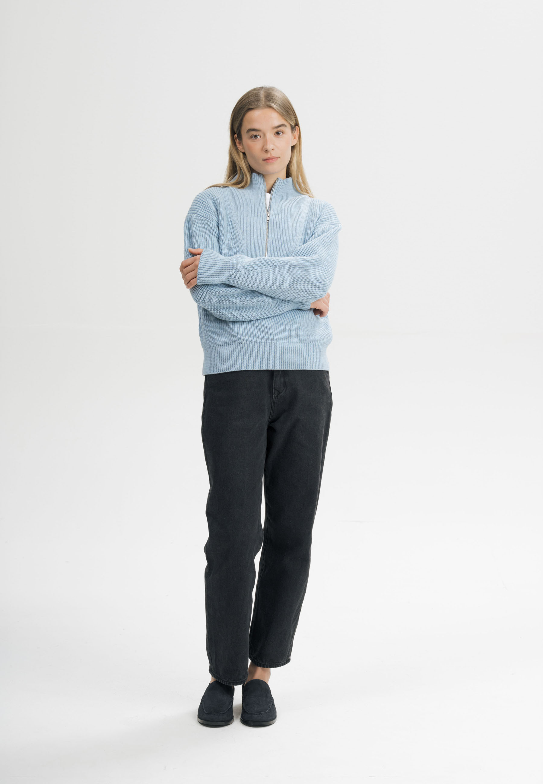 Rippstrick-Pullover Modell: Kimaya GOTS
