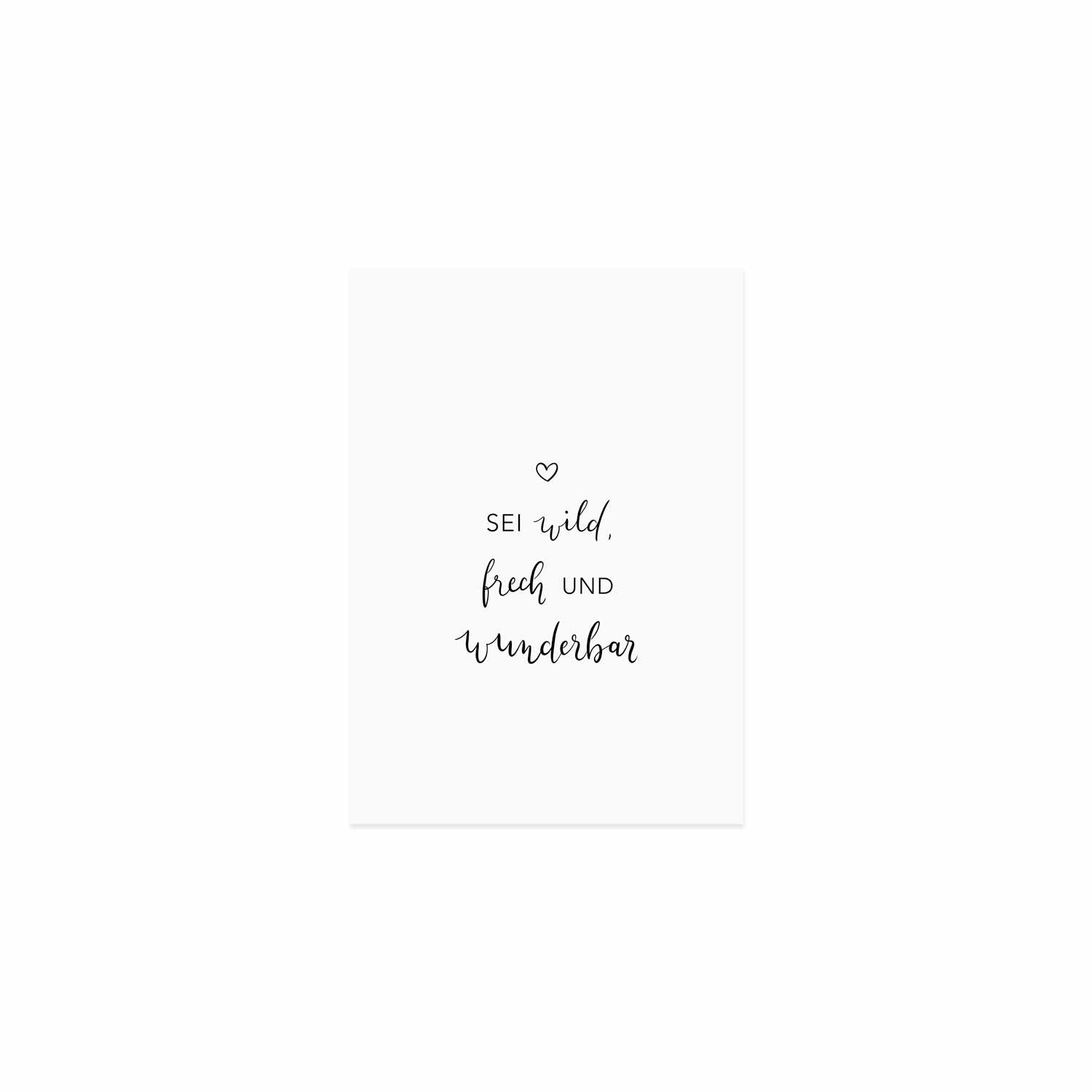 Postkarte Spruch