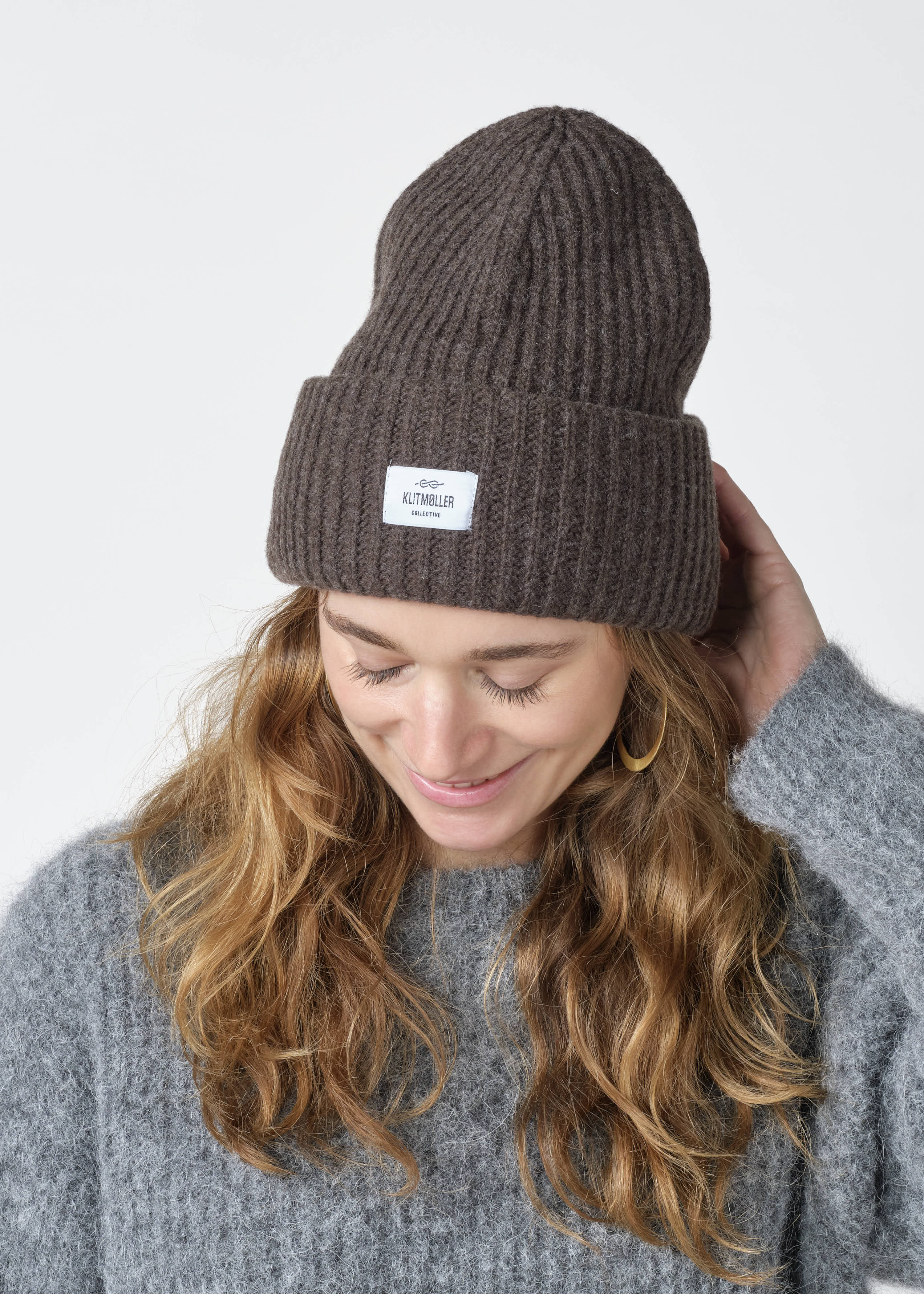 Wide Rib Beanie aus Merinowolle