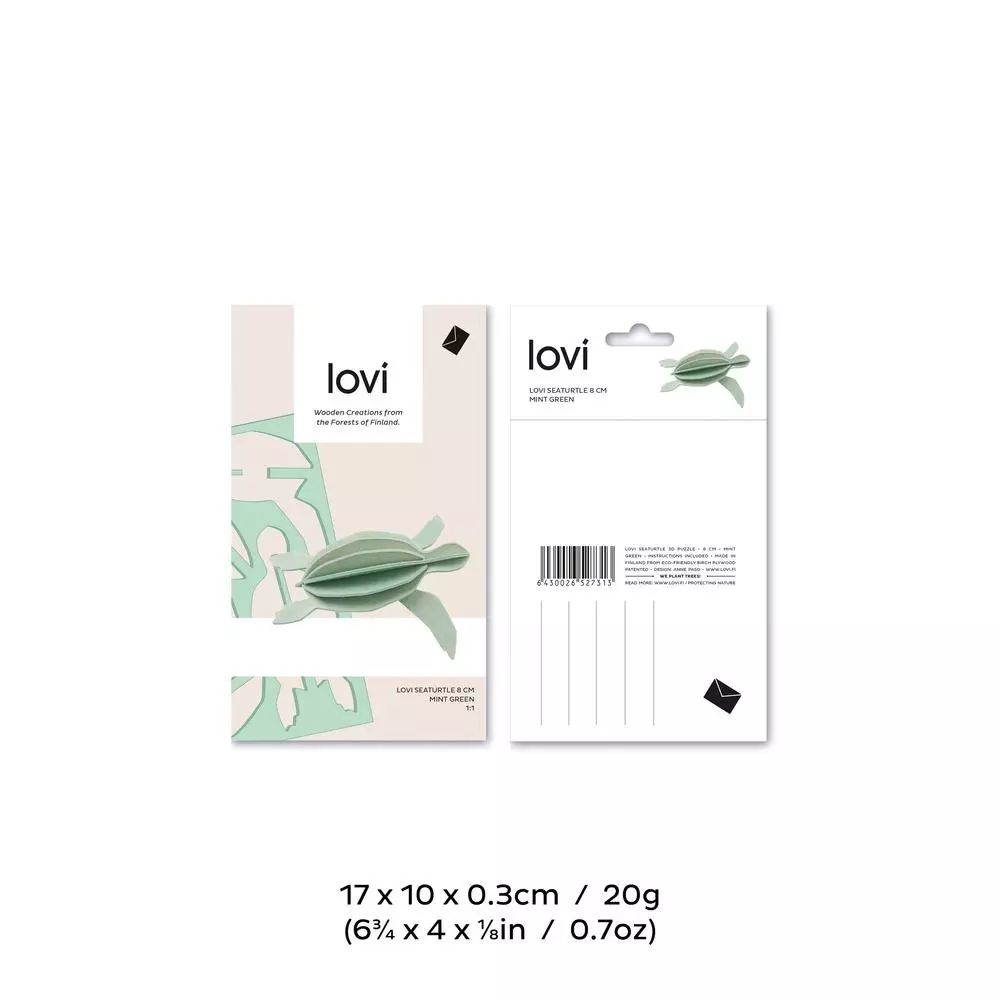 Holzdekoration Modell: Sea Turtle 8cm Holzdekoration Modell: Sea Turtle 8cm