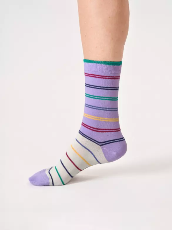 Socken Modell: Block Stripes