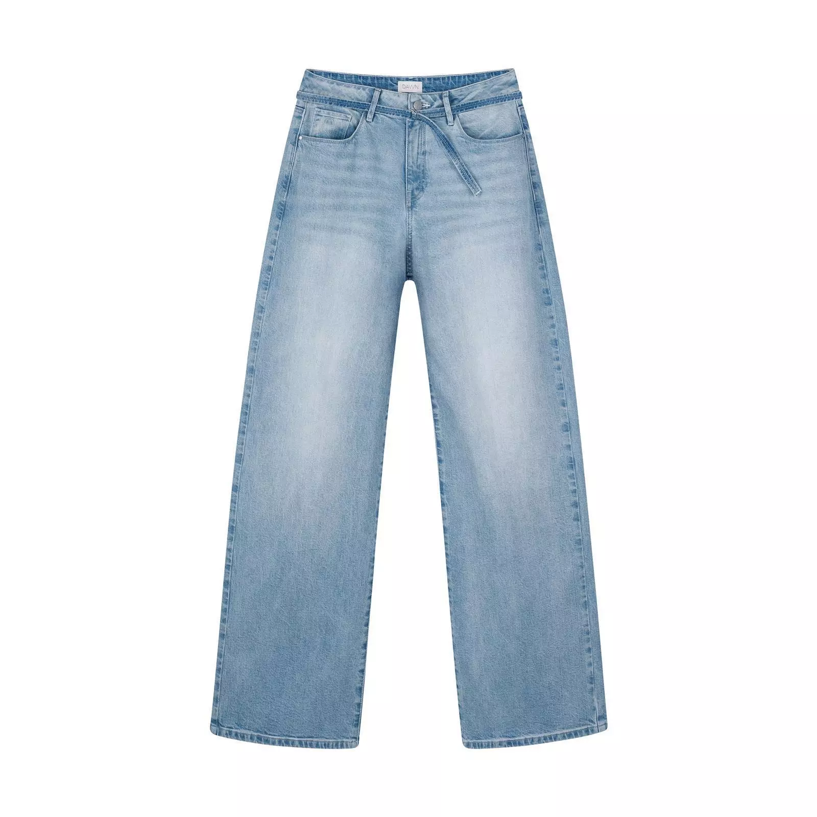F01-0594-214-BrightBlue-4793 Jeanshose Wide Leg Modell: Sunny