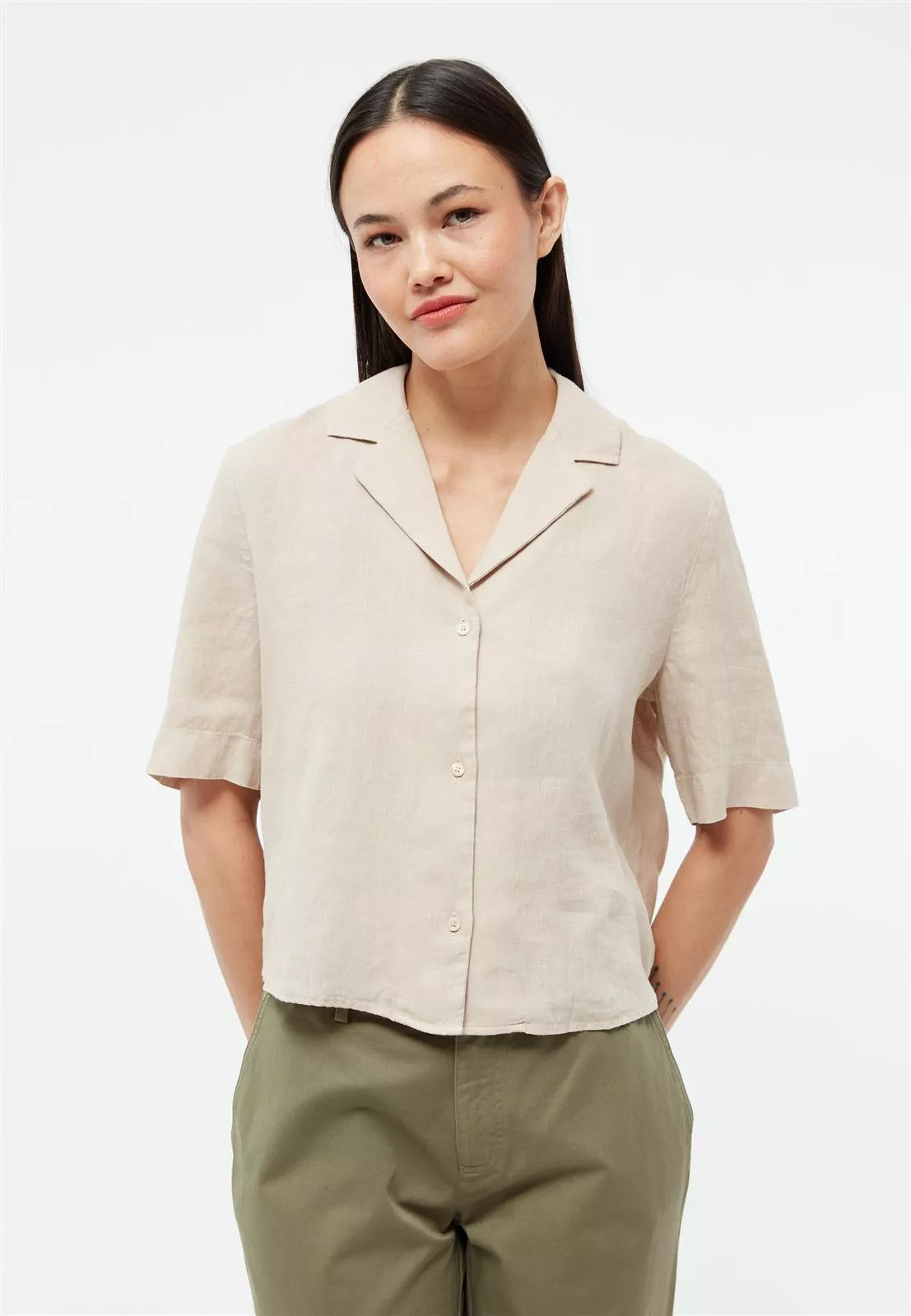 Leinen Bluse Modell: Carol