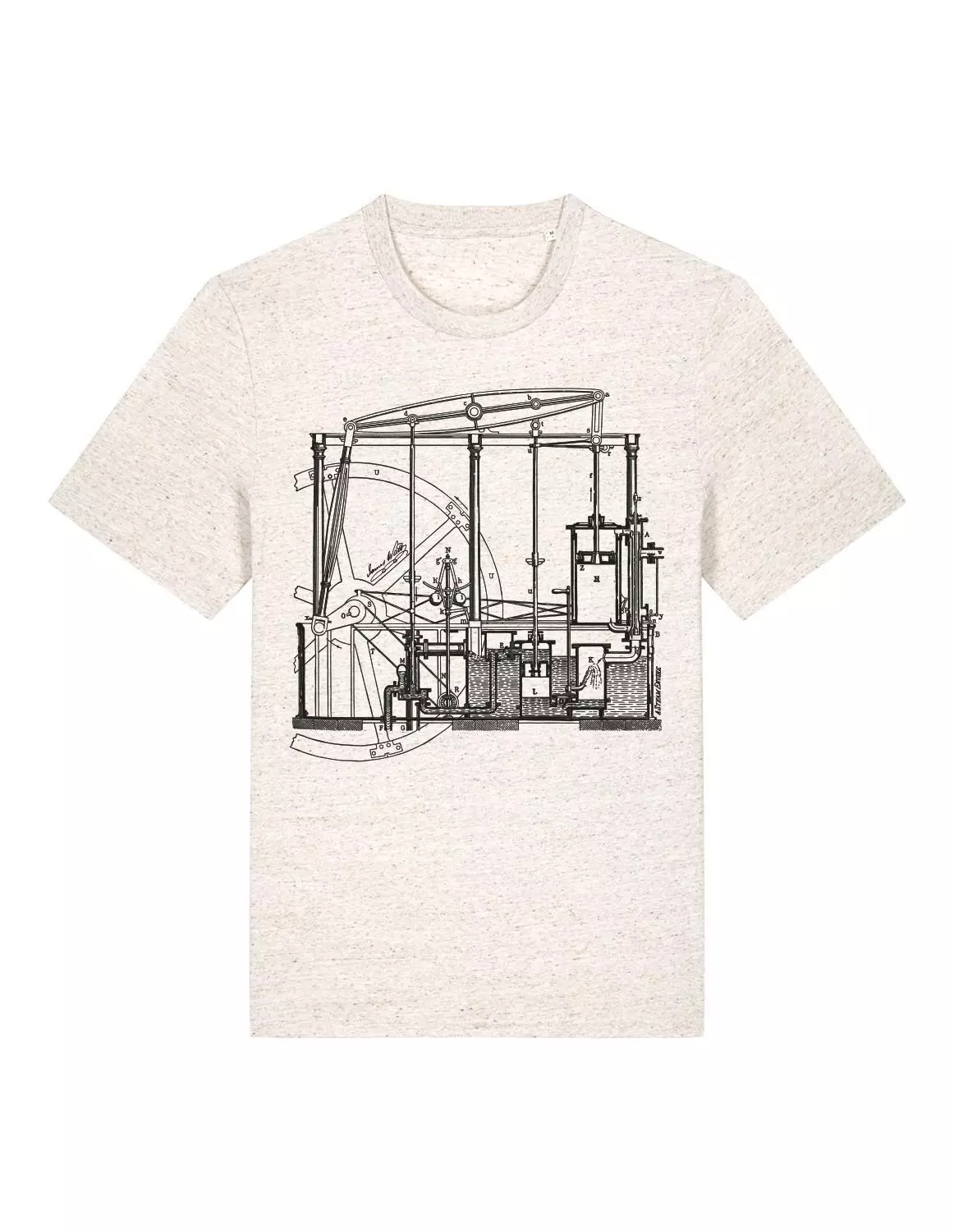 Science-T-Shirt Maschinenbau Modell: Dampfmaschine