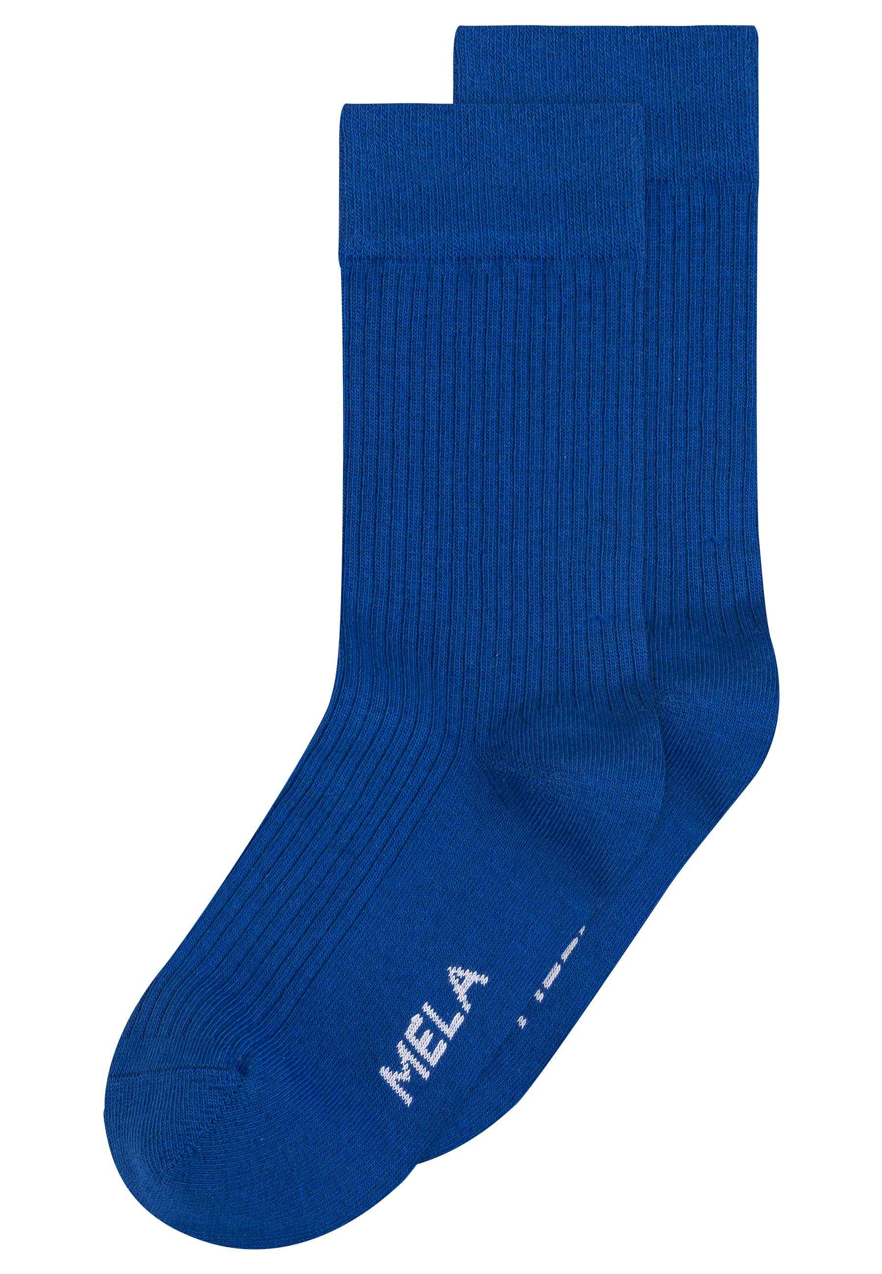 Gerippte Baumwoll-Socken GOTS, 2er Pack