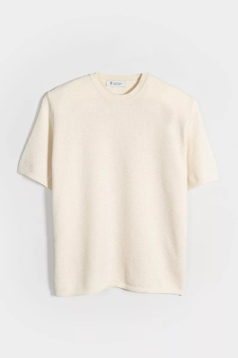 Feinstrick T-Shirt Modell: Carlotta