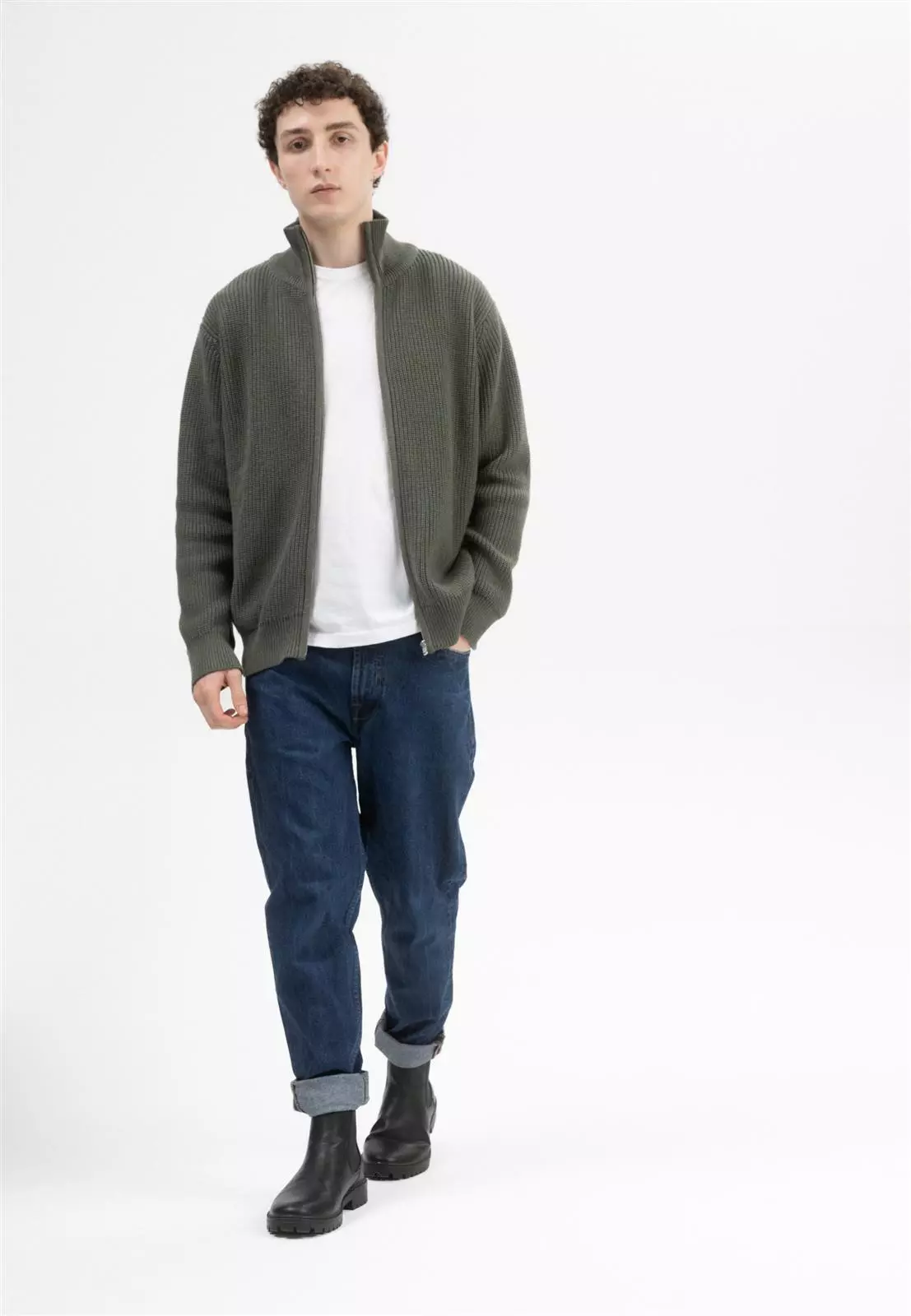 Rippstrick Jacke Modell: Taksh
