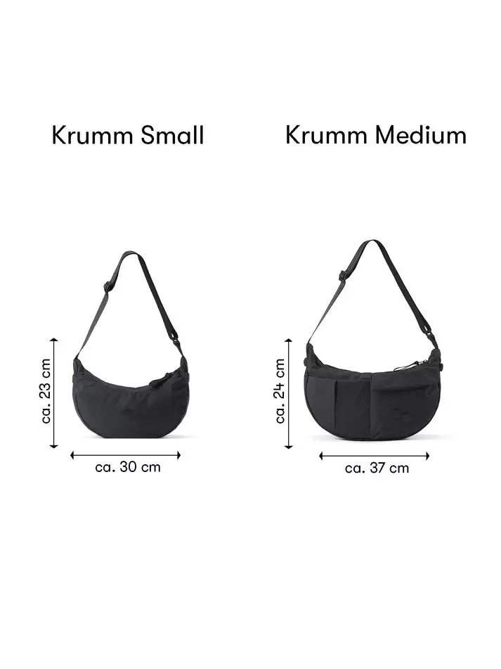 Grossengrafik-pp-Krumm-S-vs-M_4e5074cf-a7e9-4ccc-9fd7-f643a255e828_713x.jpg Cross-Body Bag Modell: Krumm Small