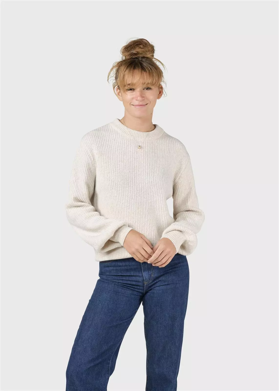 KC1628 - Pastel sand - Extra 2.jpg Merino-Pullover Modell: Gerda