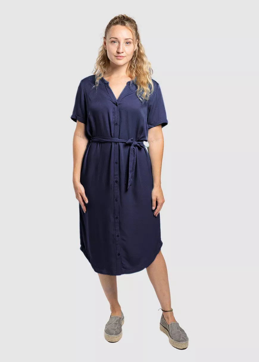 Ecovero Kurzarm-Kleid Modell: Finja