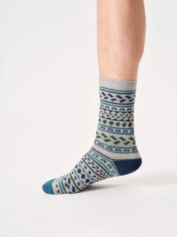 Wollsocken Modell: Erskine Fair Isle