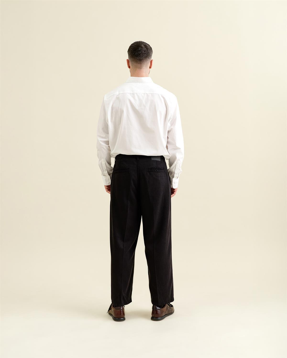 Tencel Taperd Barrel Leg Stoffhose Modell: Lumen
