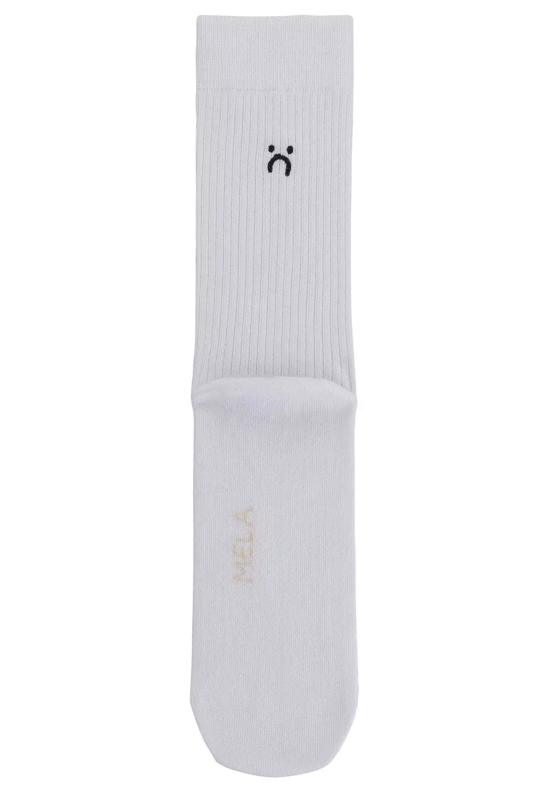 Gerippte Socken mit Stickerei, 5 er Pack